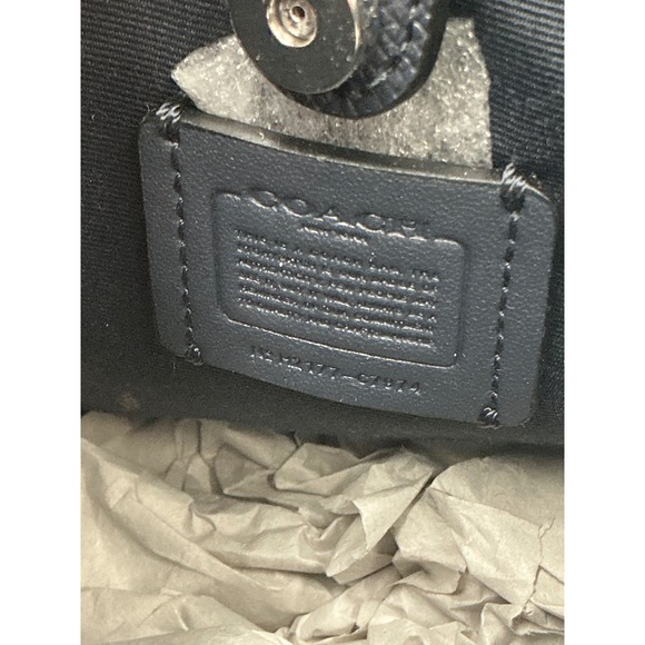 Coach Mini Town Bucket Bag Blue Multi Floral Bow Print Crossgrain Leather C7974 - Picture 4 of 15